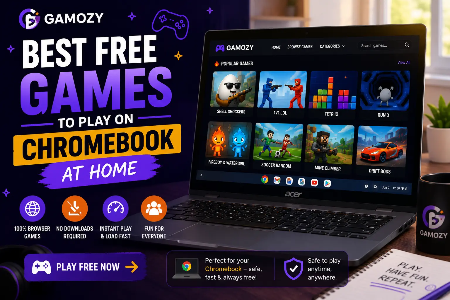 Best Free Games to Play on Chromebook at Home