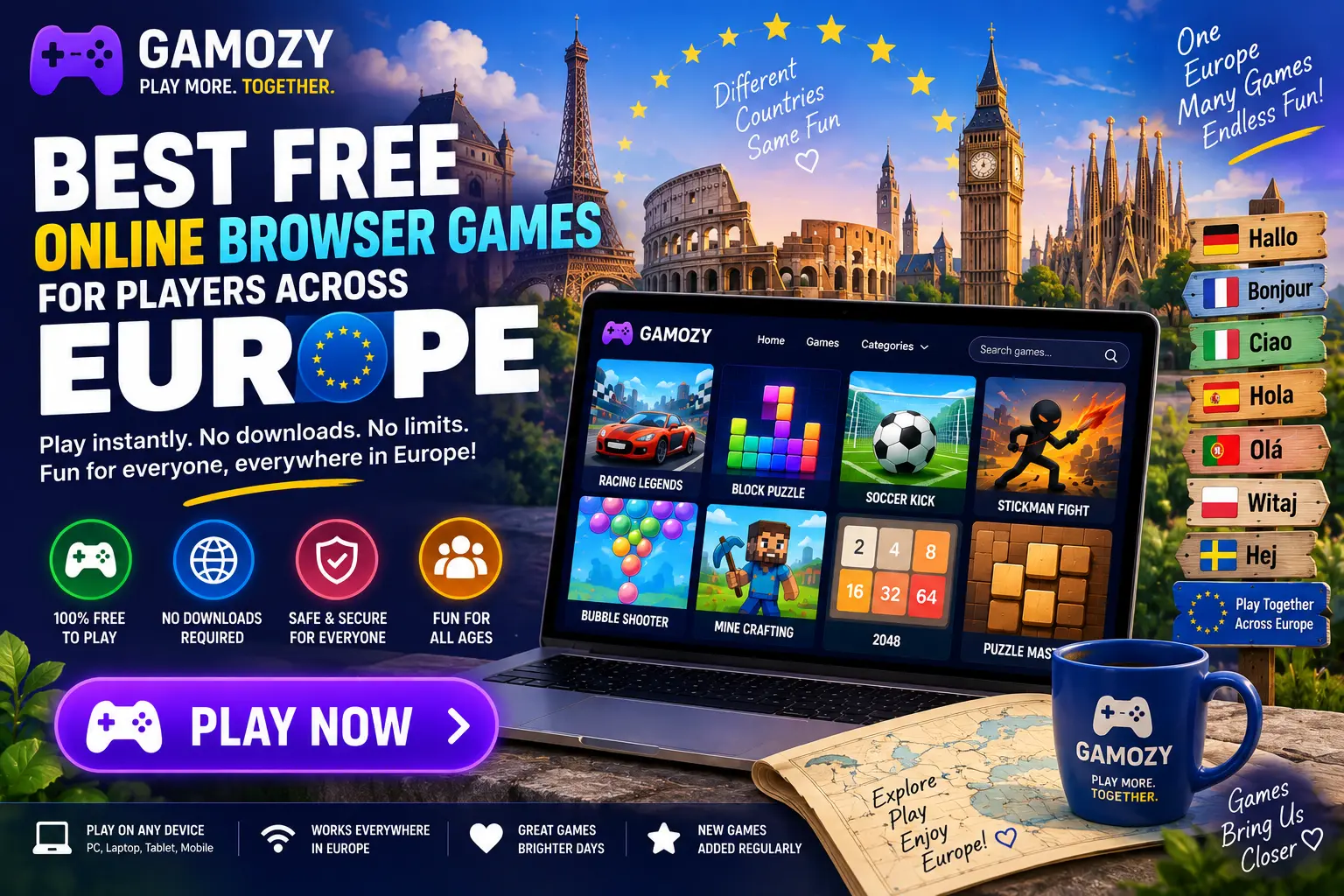 Best Free Online Browser Games for Players Across Europe