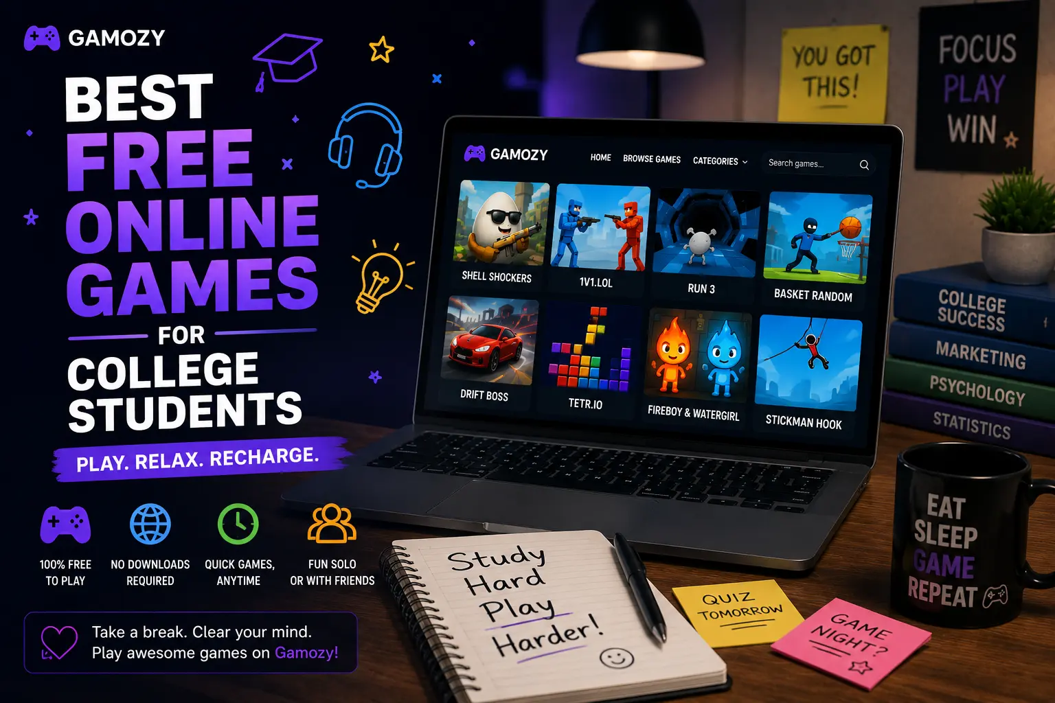 Best Free Online Games for College Students