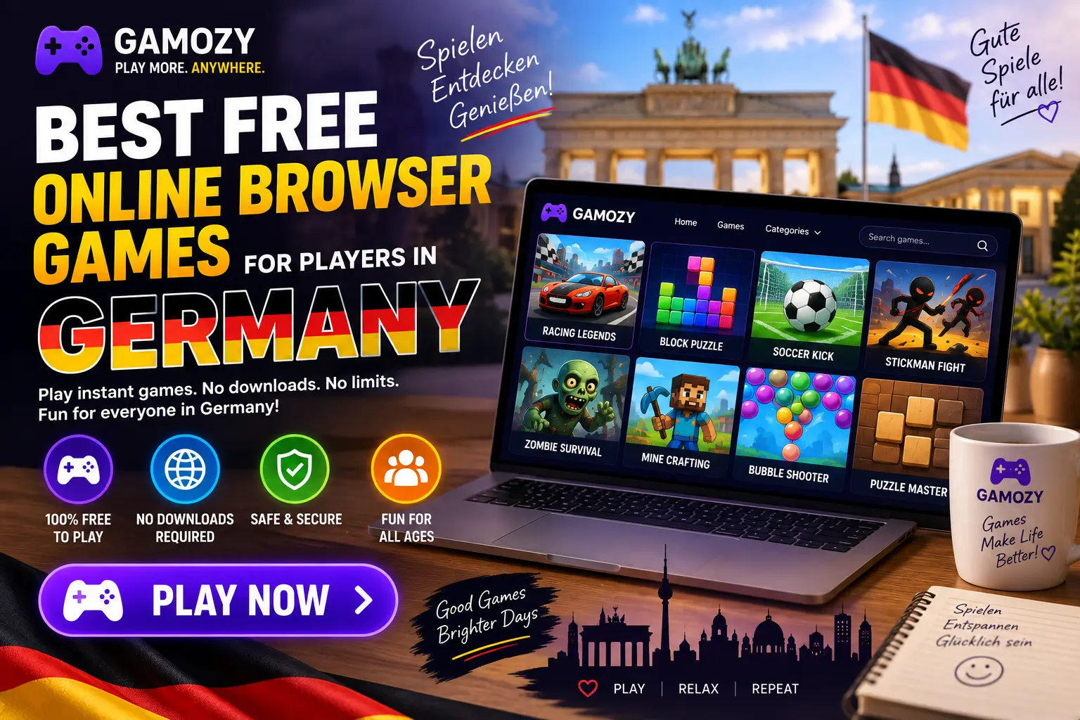 Best Free Online Browser Games for Players in Germany