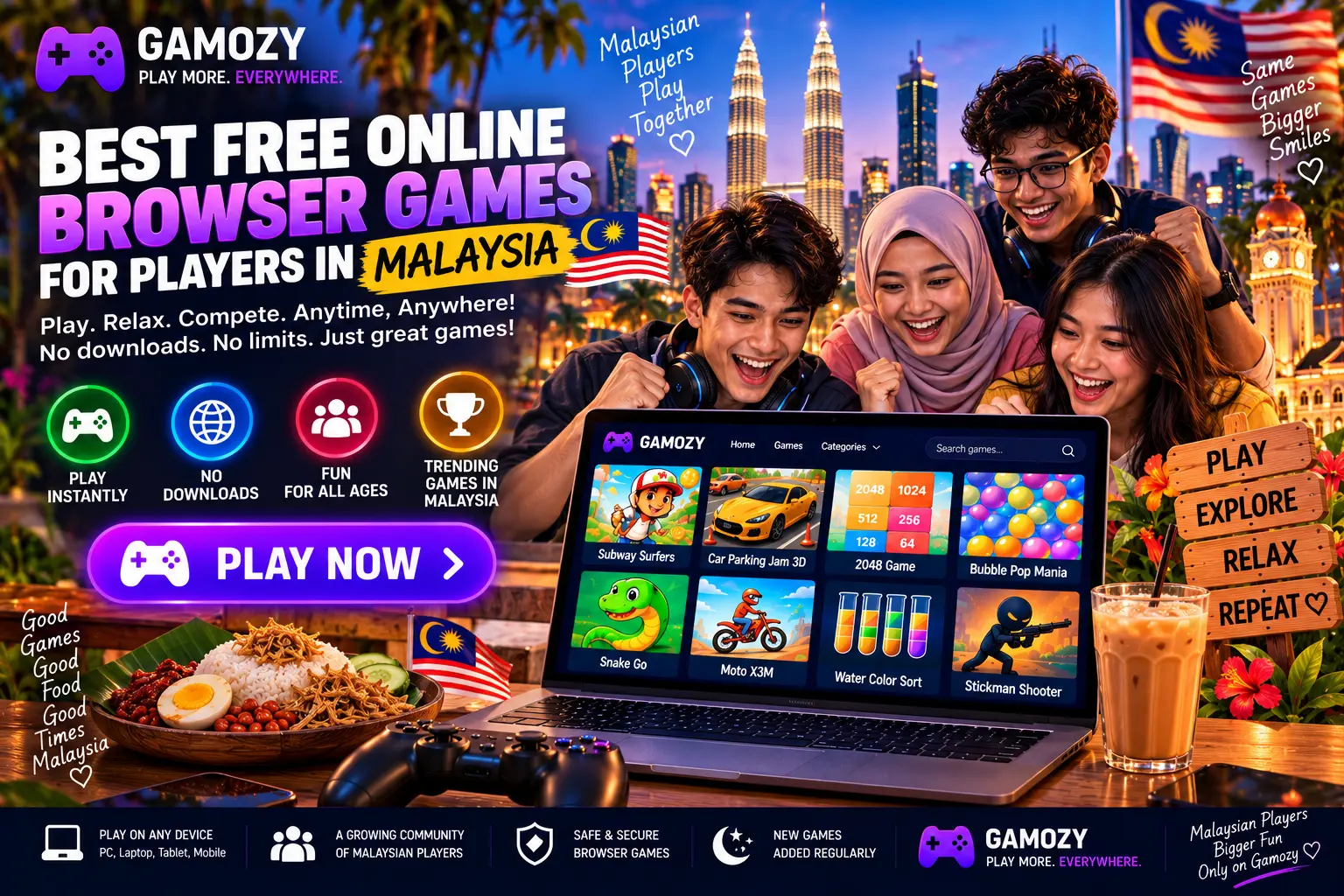Best Free Online Browser Games for Players in Malaysia
