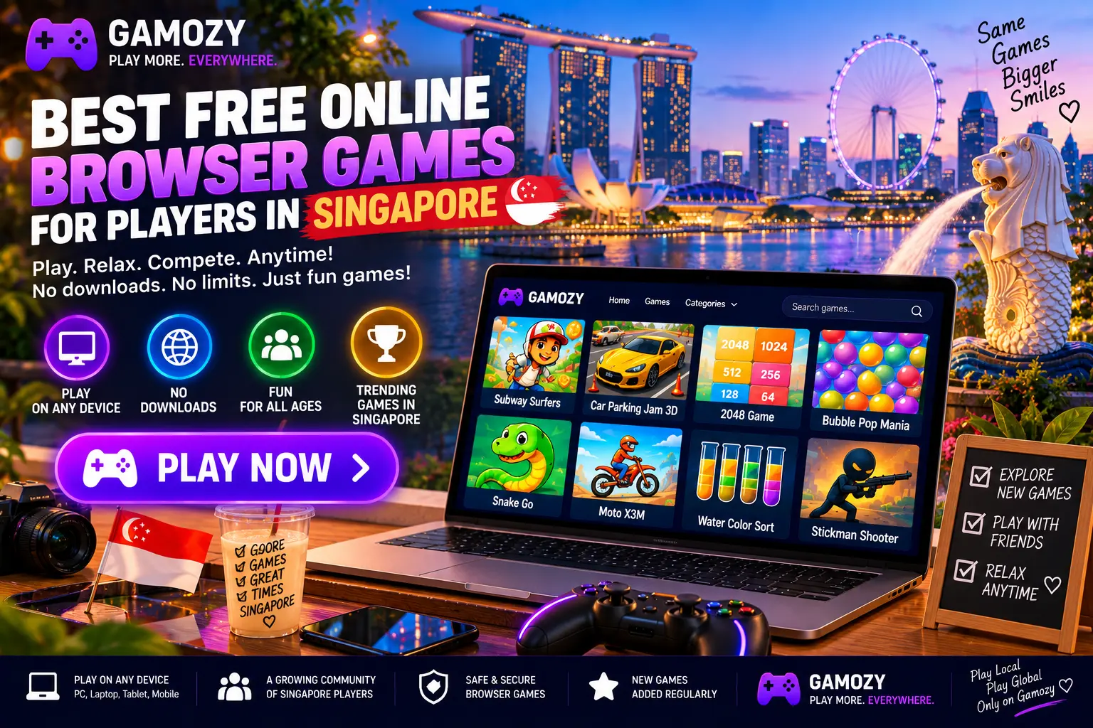 Best Free Online Browser Games for Players in Singapore