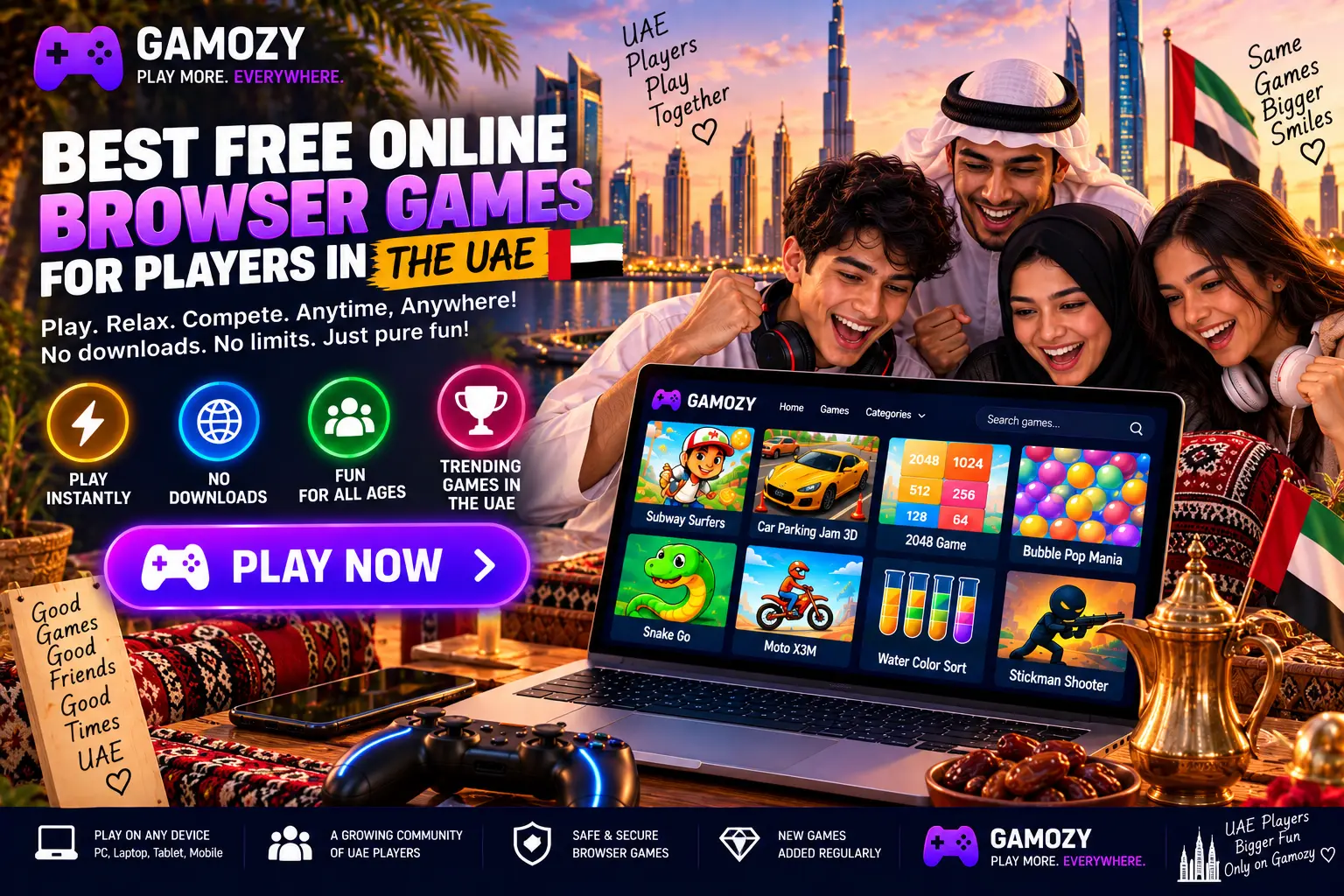 Best Free Online Browser Games for Players in the UAE