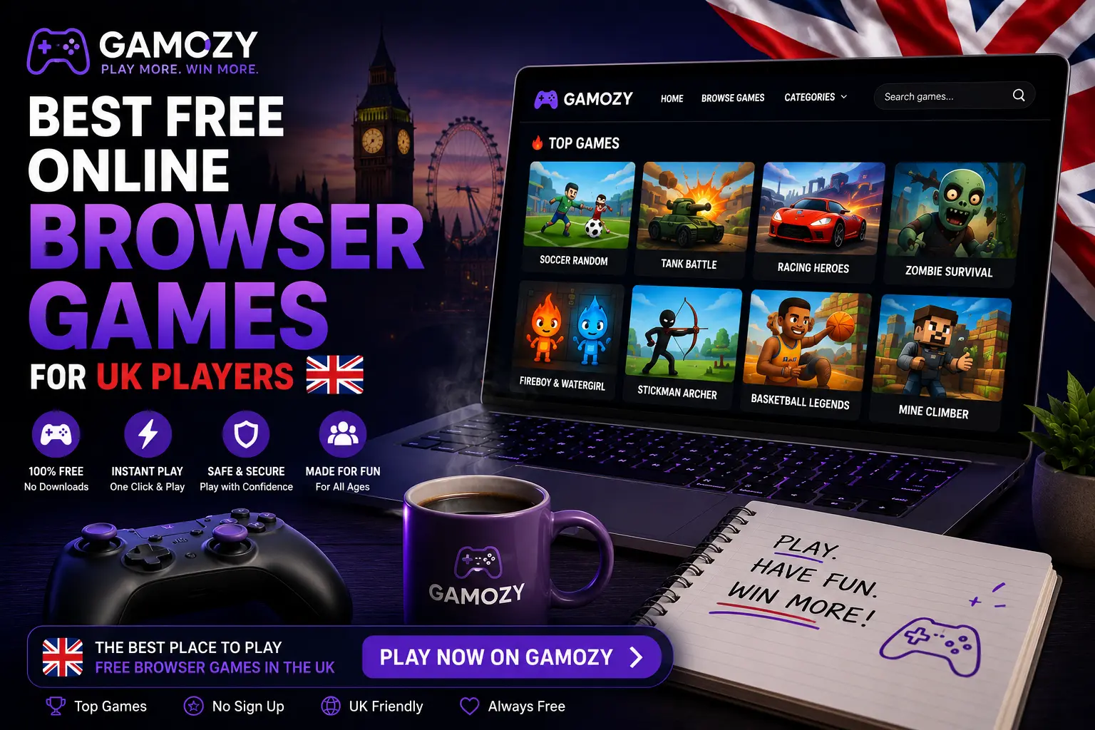 Best Free Online Browser Games for UK Players