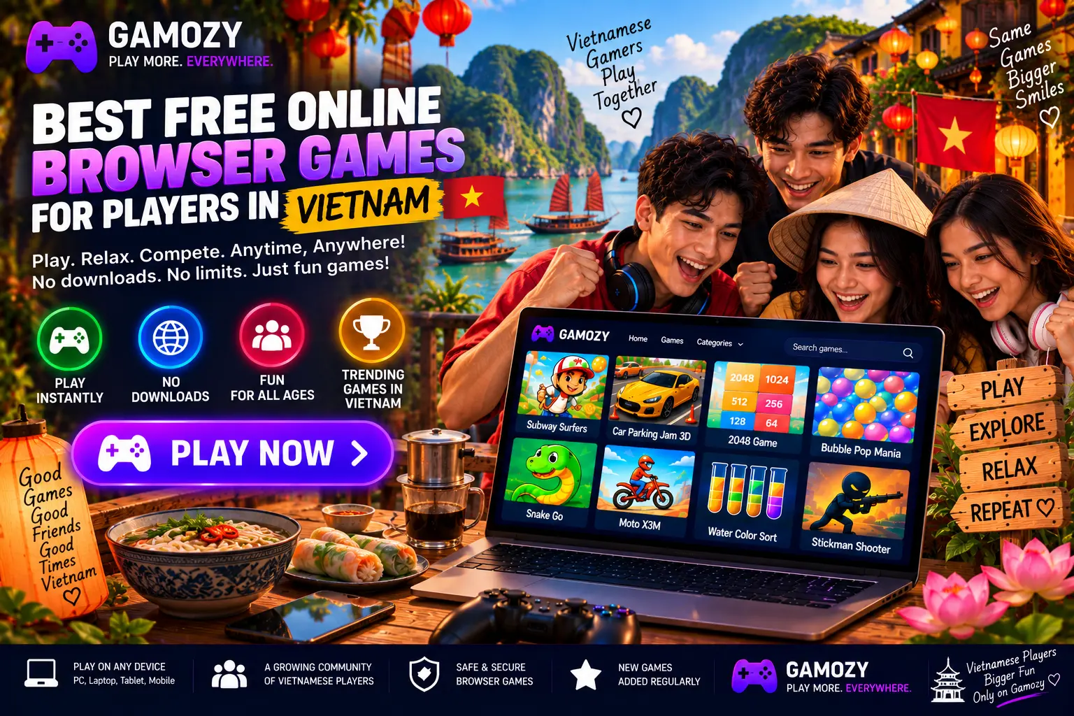 Best Free Online Browser Games for Players in Vietnam