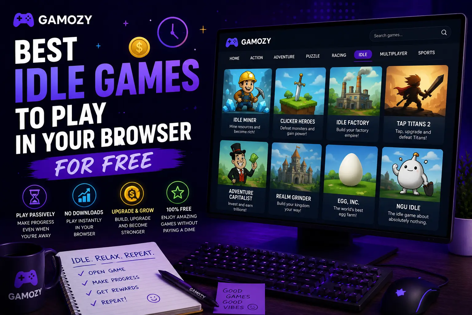 Best Idle Games to Play in Your Browser for Free