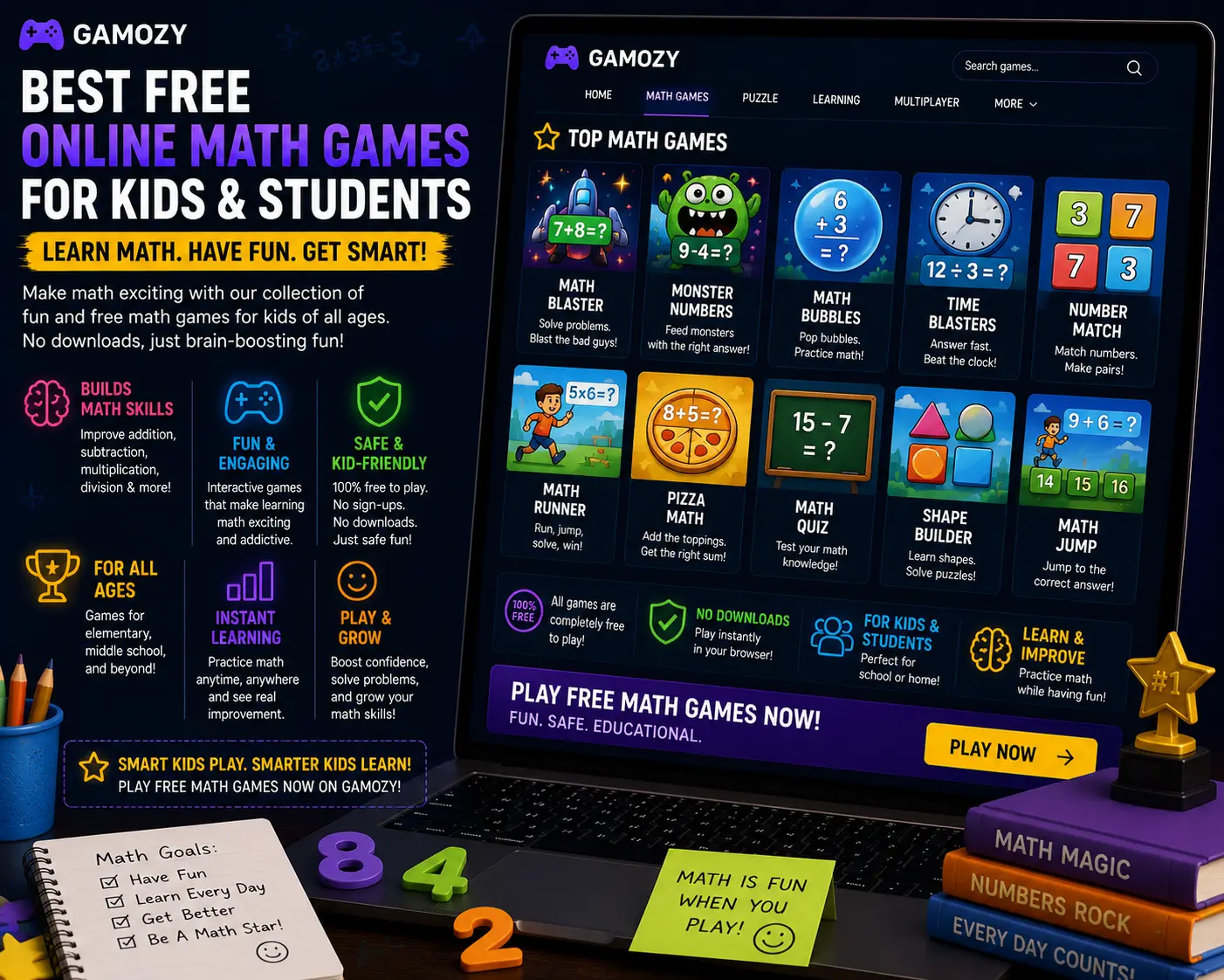 Best Free Online Math Games for Kids and Students