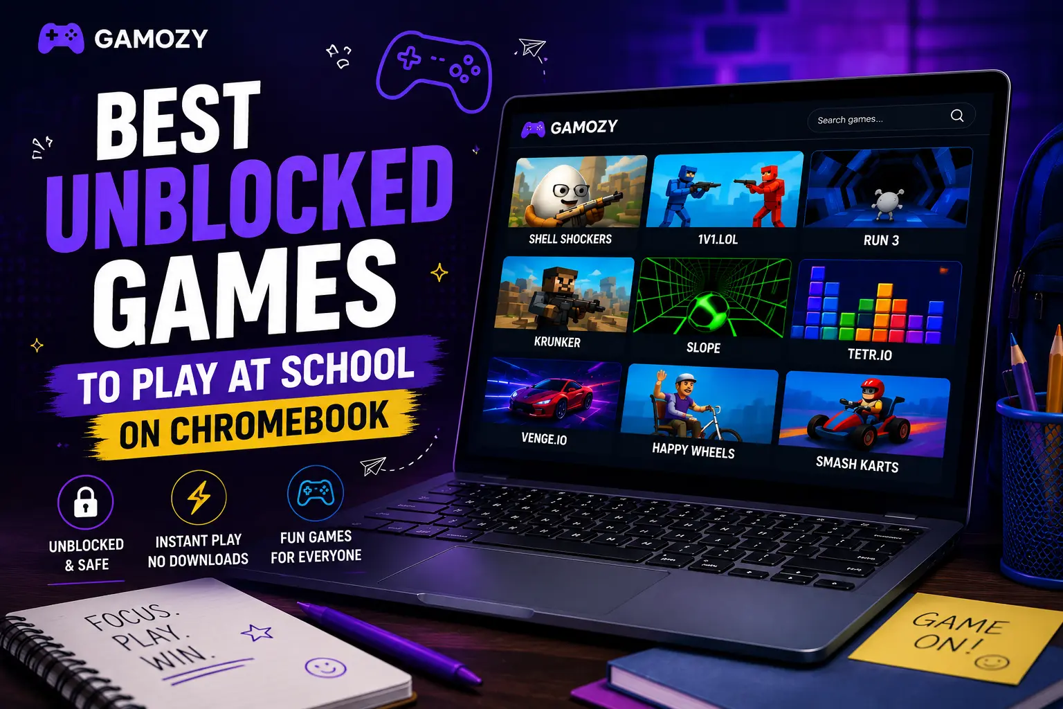 Best Unblocked Games to Play at School on Chromebook