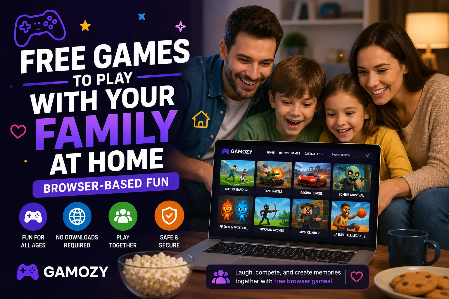Free Games to Play With Your Family at Home — Browser-Based Fun